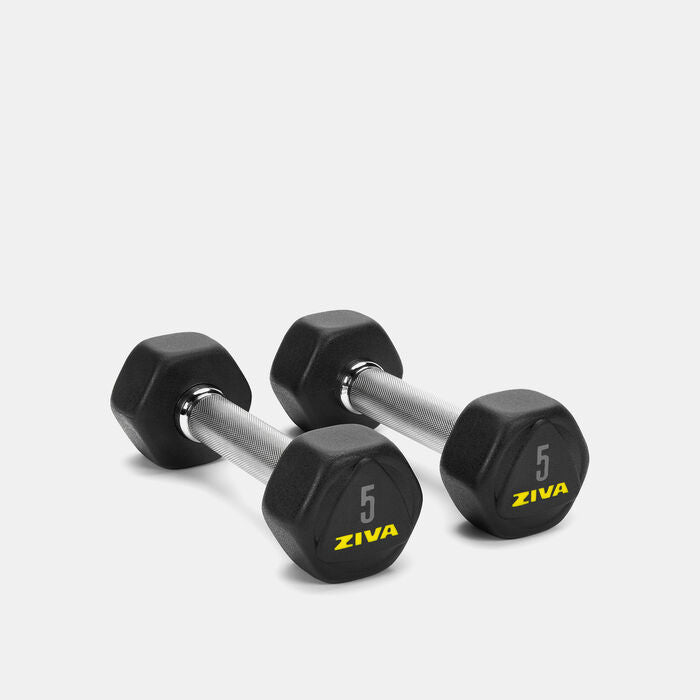 Performance Hexagon Steel Dumbbell - 5kg (1 Pair)