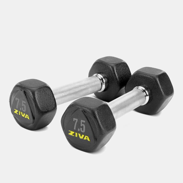 Performance Hexagon Steel Dumbbell - 7.5kg (1 Pair)