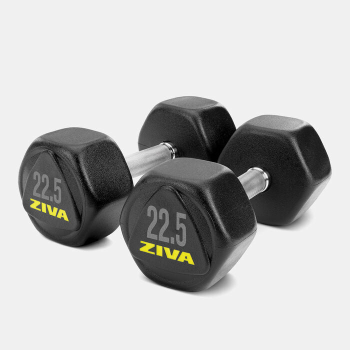 Performance Hexagon Steel Dumbbell - 22.5kg (1 Pair)