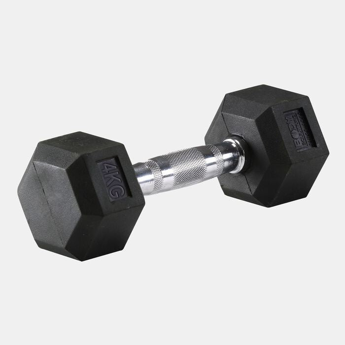 Hex Rubber Dumbbell - 4kg