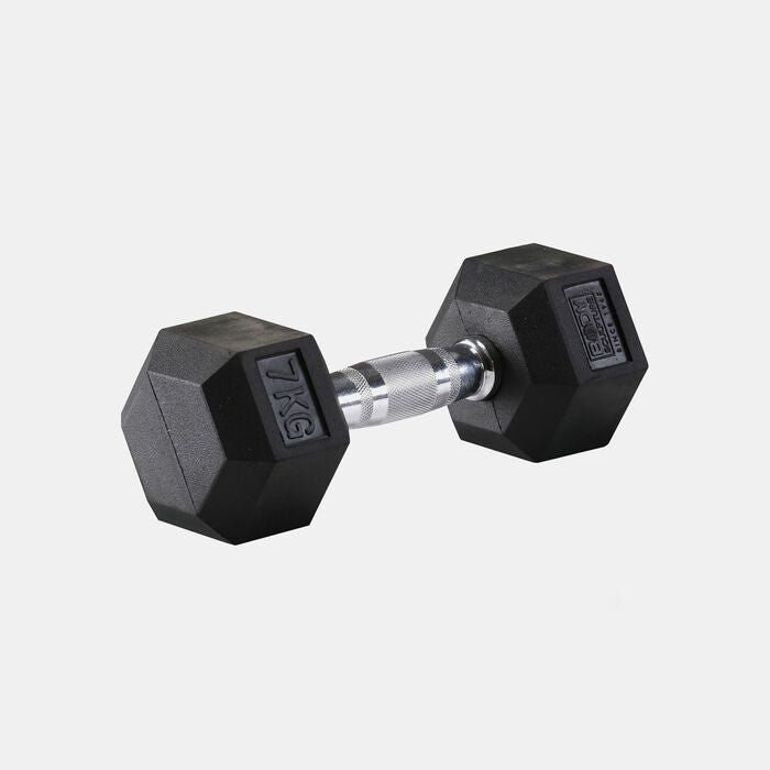 Hex Rubber Dumbbell (7kg)